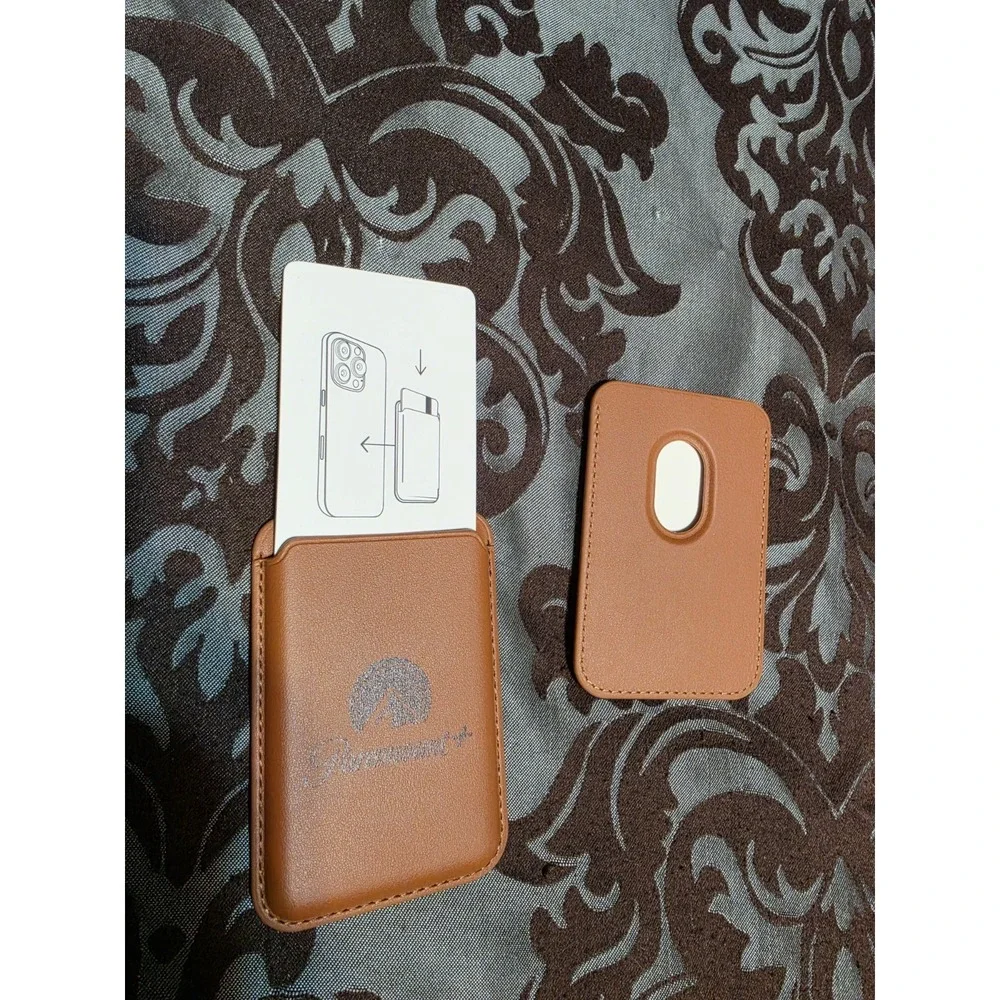 2- brown, leather MagSafe compatible Wallets Paramount +‎
